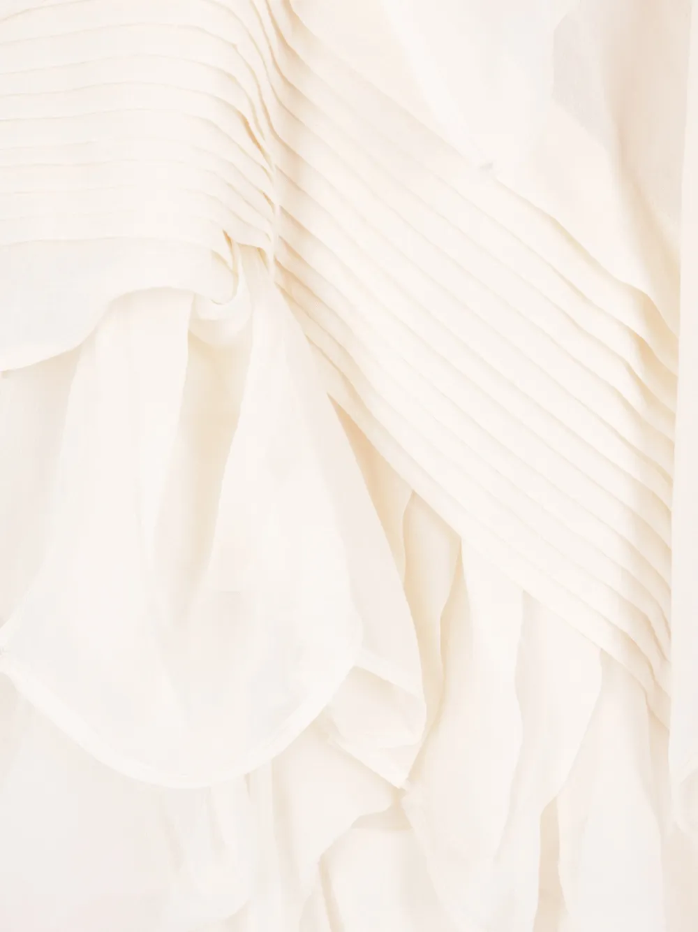 Yohji Yamamoto Gedrapeerde maxi-jurk Beige