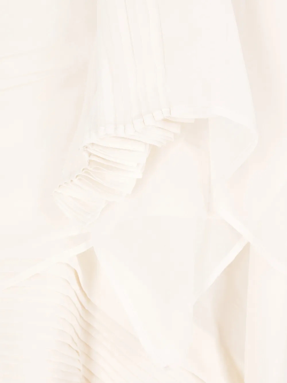 Yohji Yamamoto Gedrapeerde maxi-jurk Beige