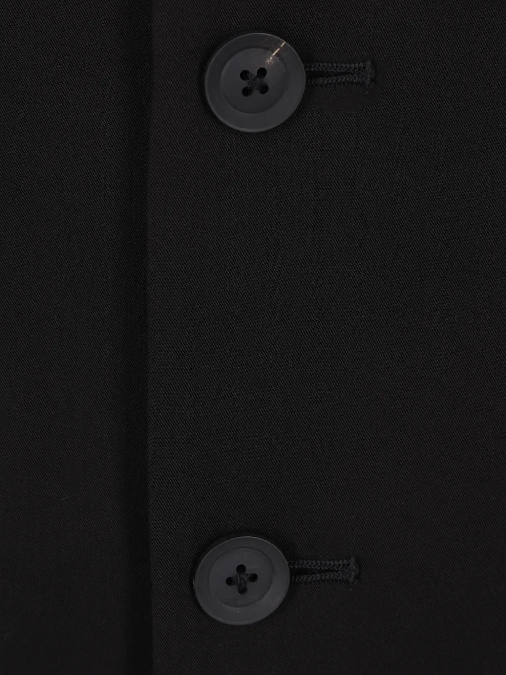 Yohji Yamamoto Jas met enkele rij knopen Zwart