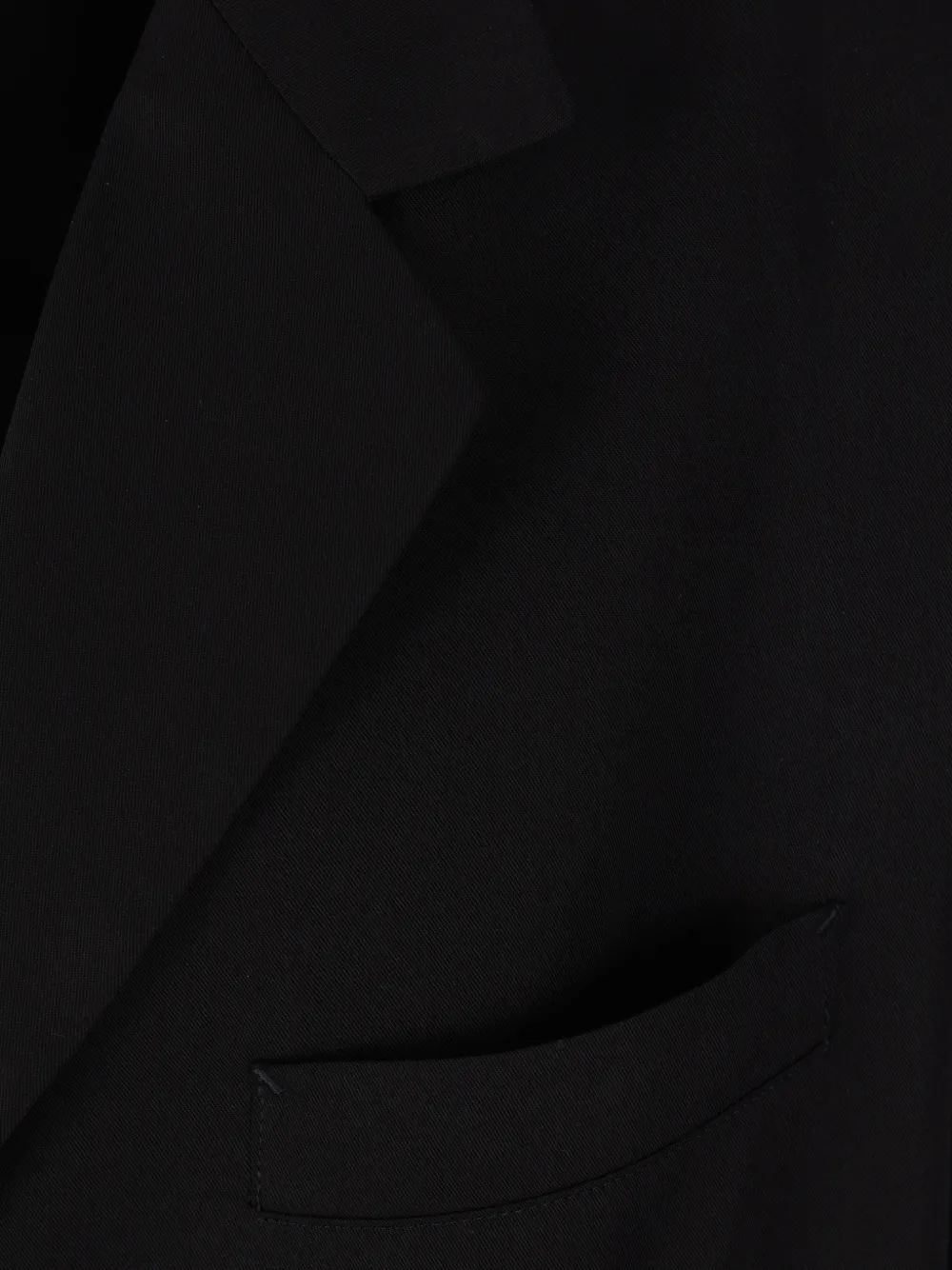 Yohji Yamamoto Jas met enkele rij knopen Zwart