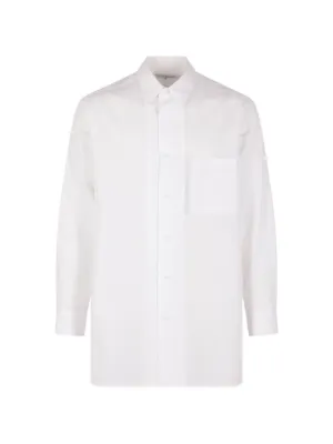 Yohji Yamamoto Asymmetric long-sleeve Shirt | White | FARFETCH
