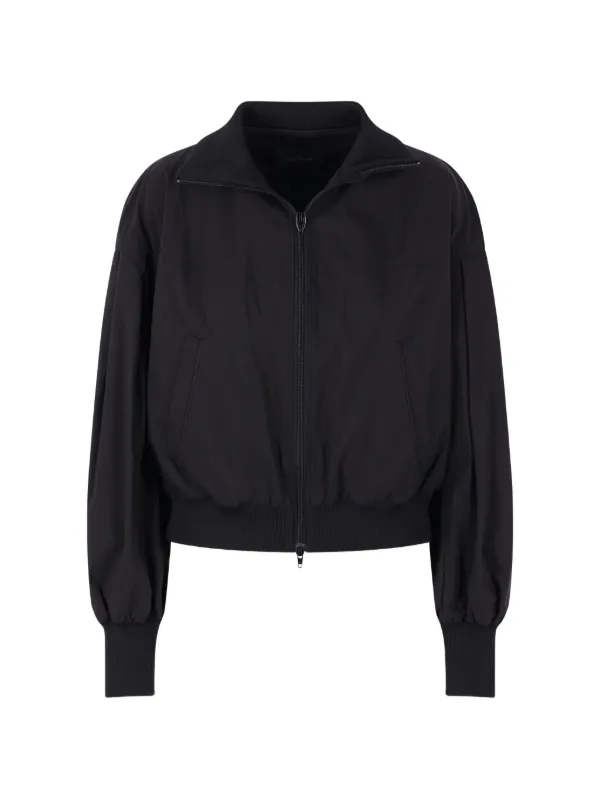 ヨウジヤマモト  10周年 記念 ジップアップ ジャケット ブラック Yohji Yamamoto ジップアップ ボンバージャケット | ブラック