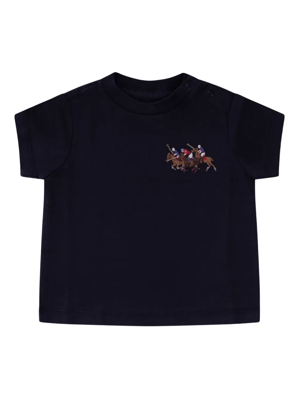 POLO RALPH LAUREN KIDS embroidered-motif T-shirt - Blu