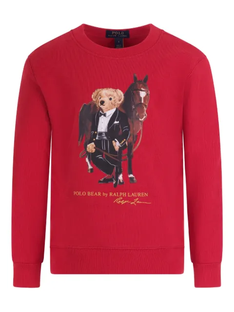 POLO RALPH LAUREN KIDS graphic-print sweatshirt