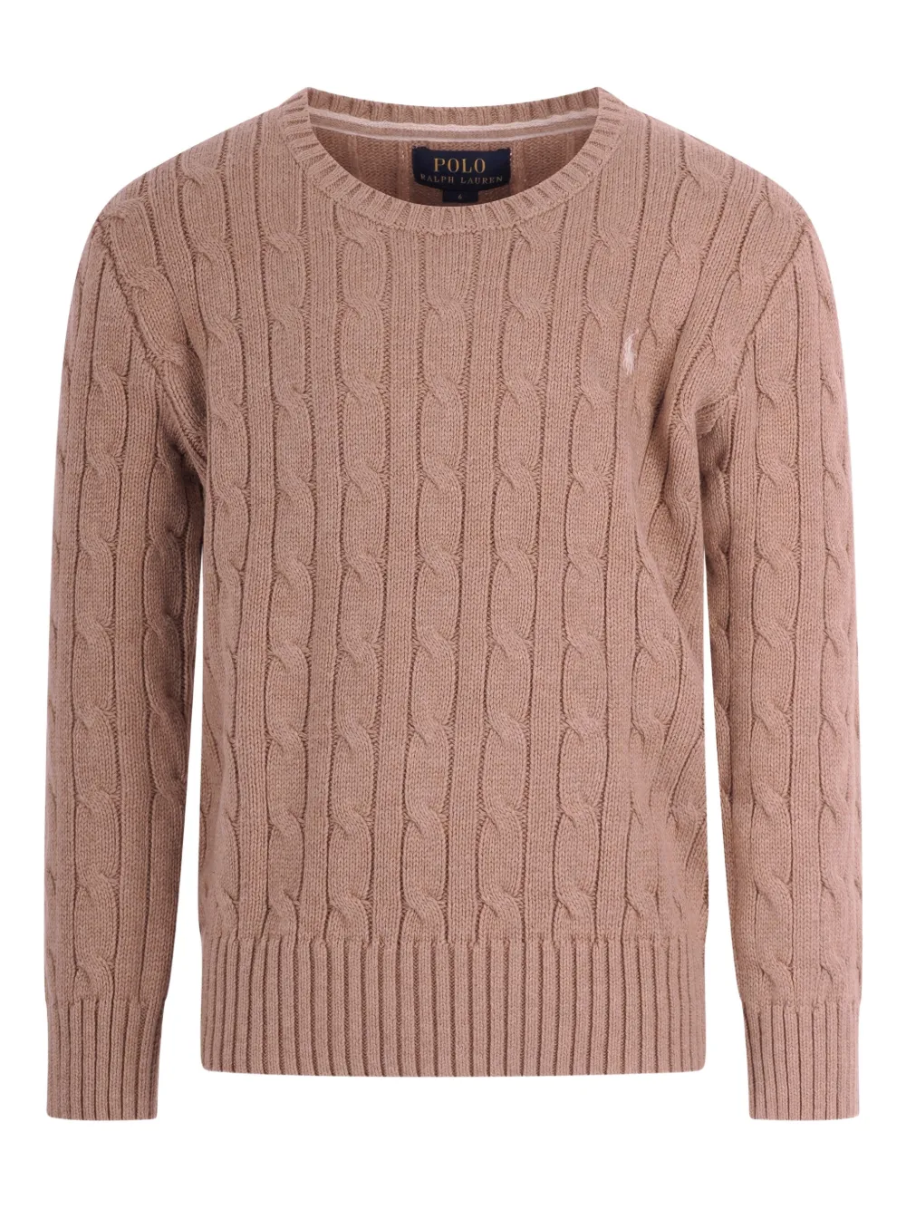 POLO RALPH LAUREN KIDS cable-knit sweater - Toni neutri