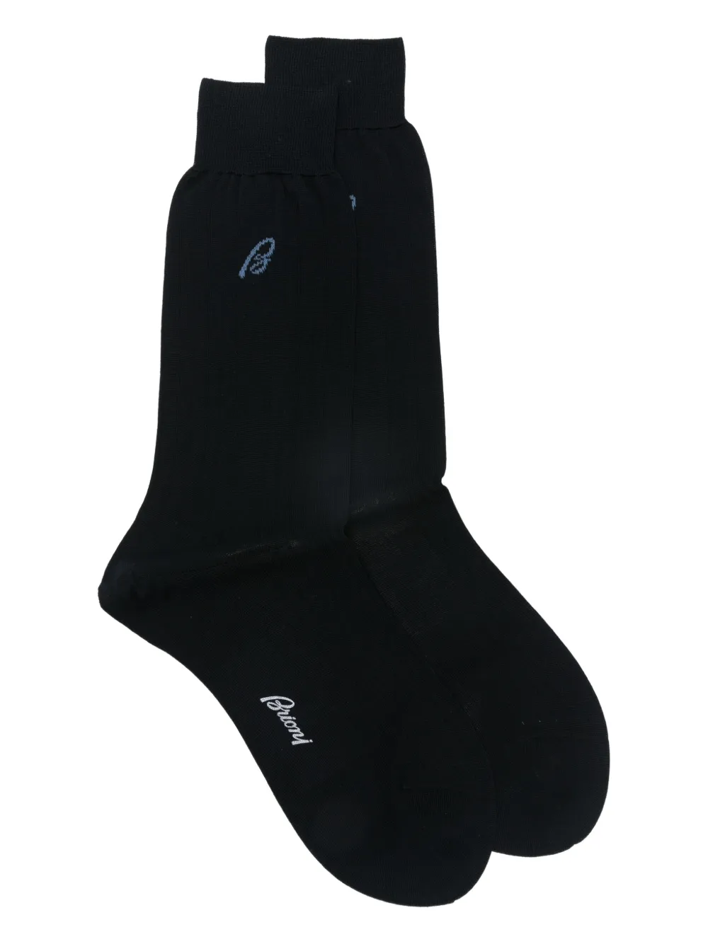 Brioni Calzini con logo - Nero