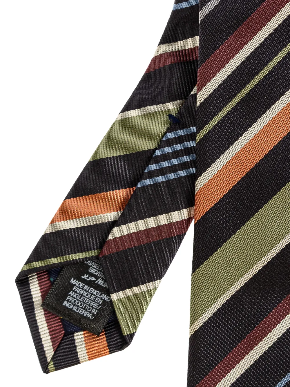  Paul Smith Striped Tie - Black 