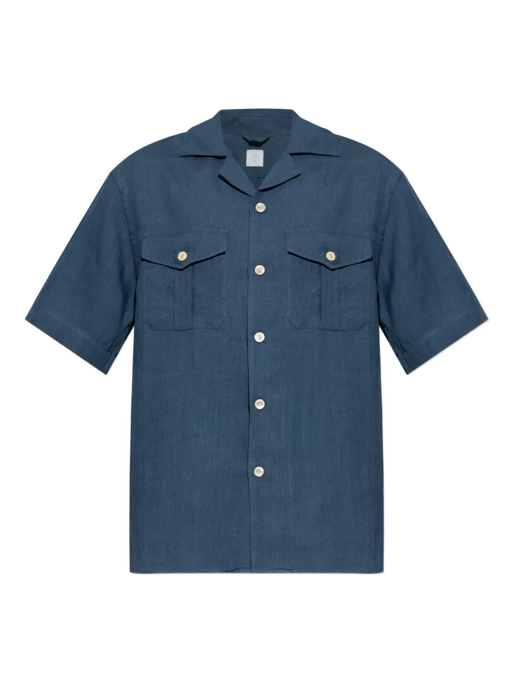 Eleventy pocket button shirt - Blu