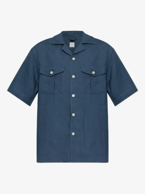 Eleventy camisa con bolsillo con botón