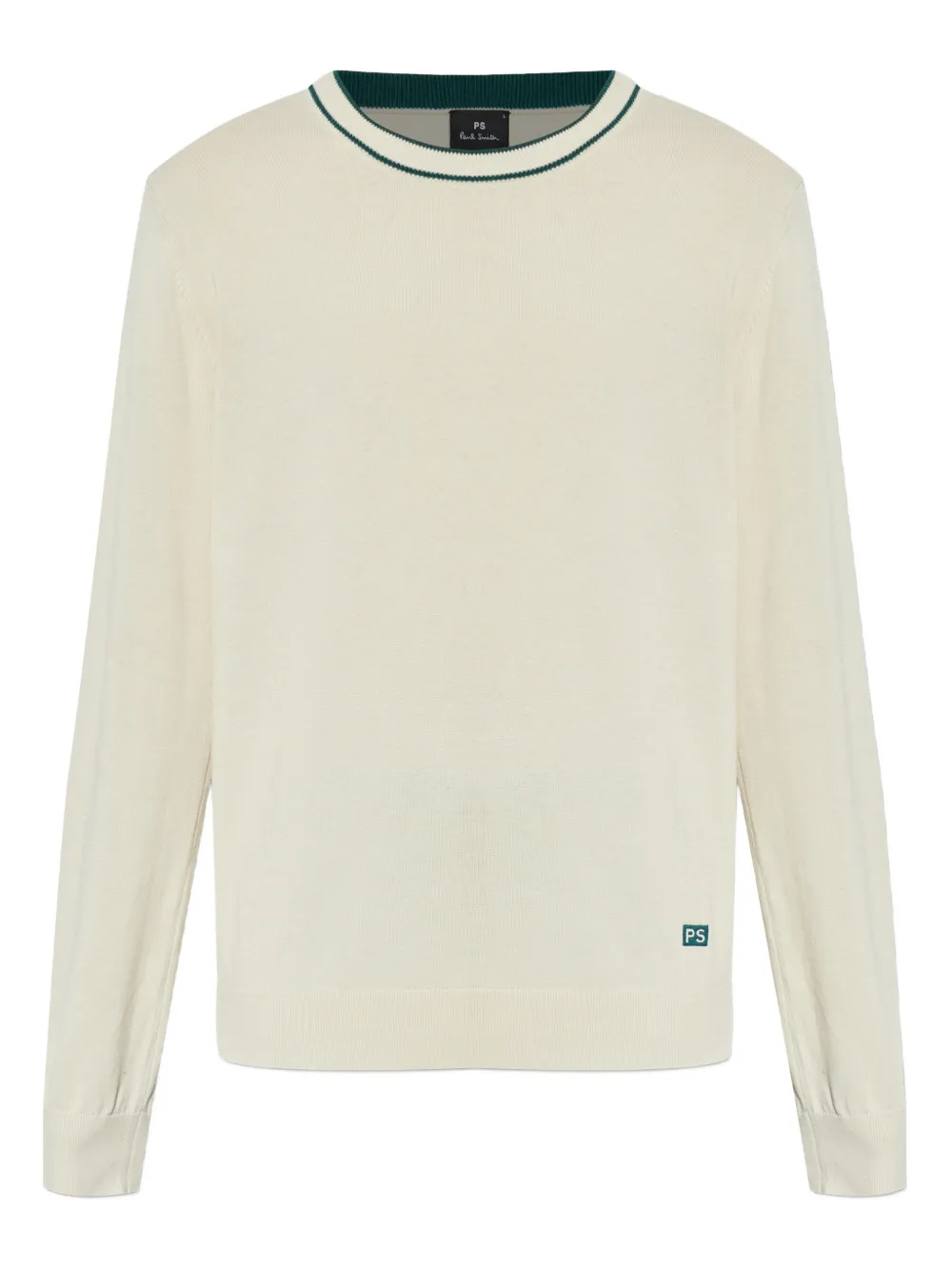 PS Paul Smith ribbed-knit crew-neck sweater - Toni neutri