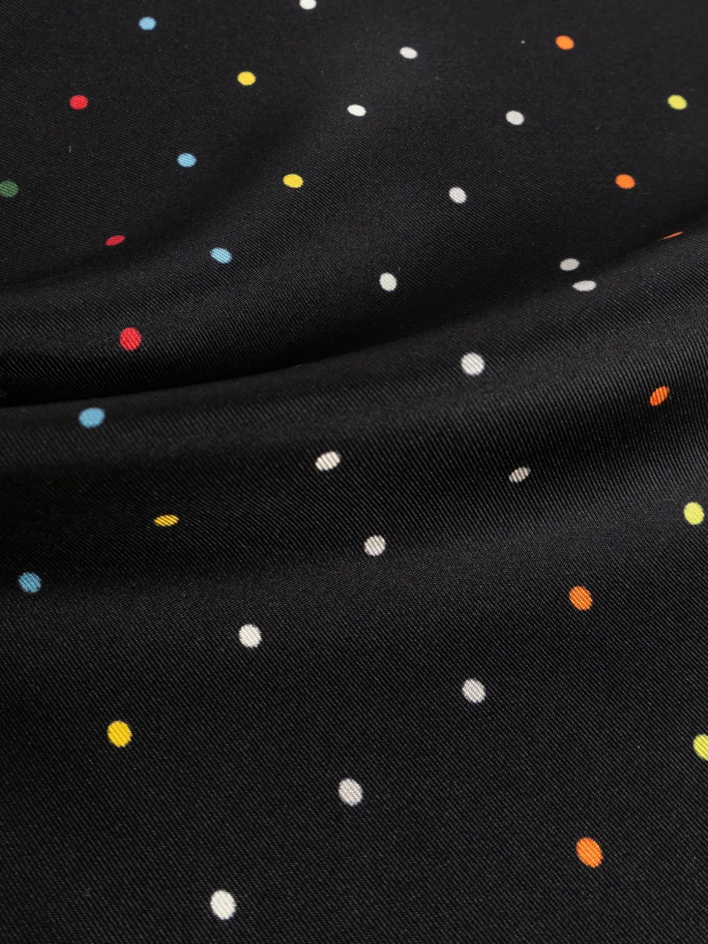  Paul Smith Polka-dot Silk Pocket Square - Black 