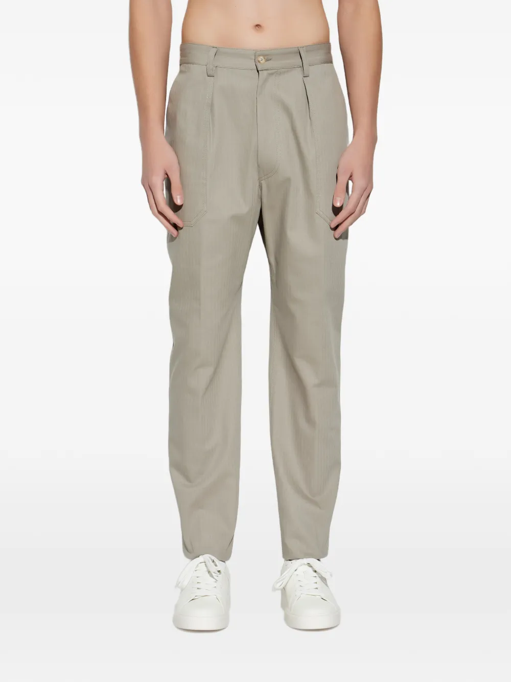  Eleventy Pleated Trousers - Neutrals 