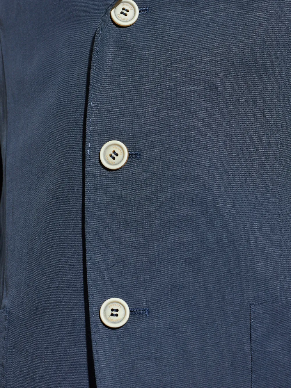 Eleventy Blazer met enkele rij knopen Blauw