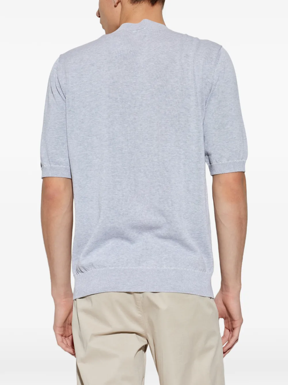 Eleventy Gebreid T-shirt Grijs