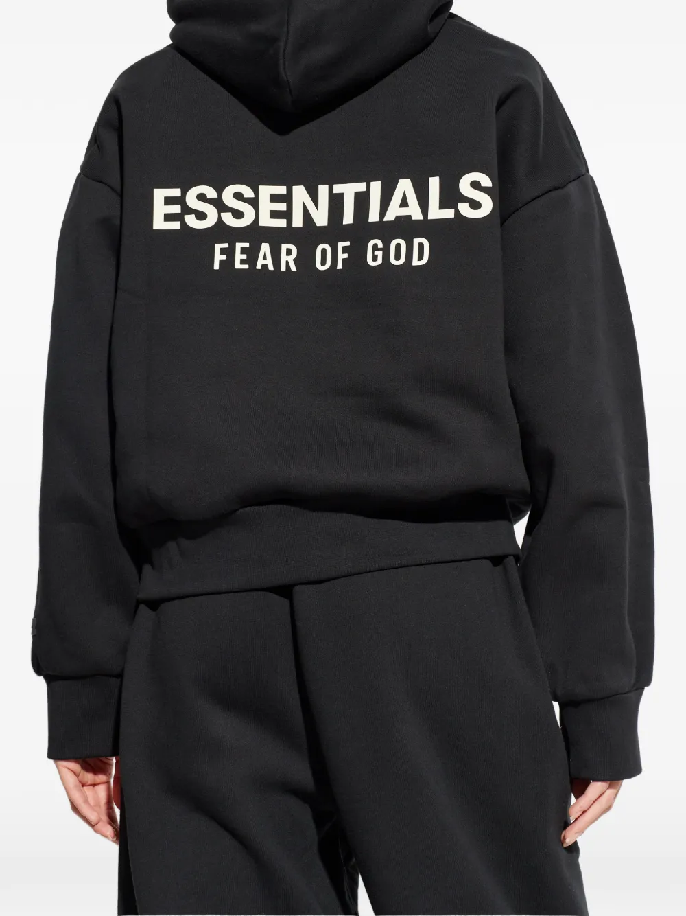 FEAR OF GOD ESSENTIALS Jersey hoodie Zwart