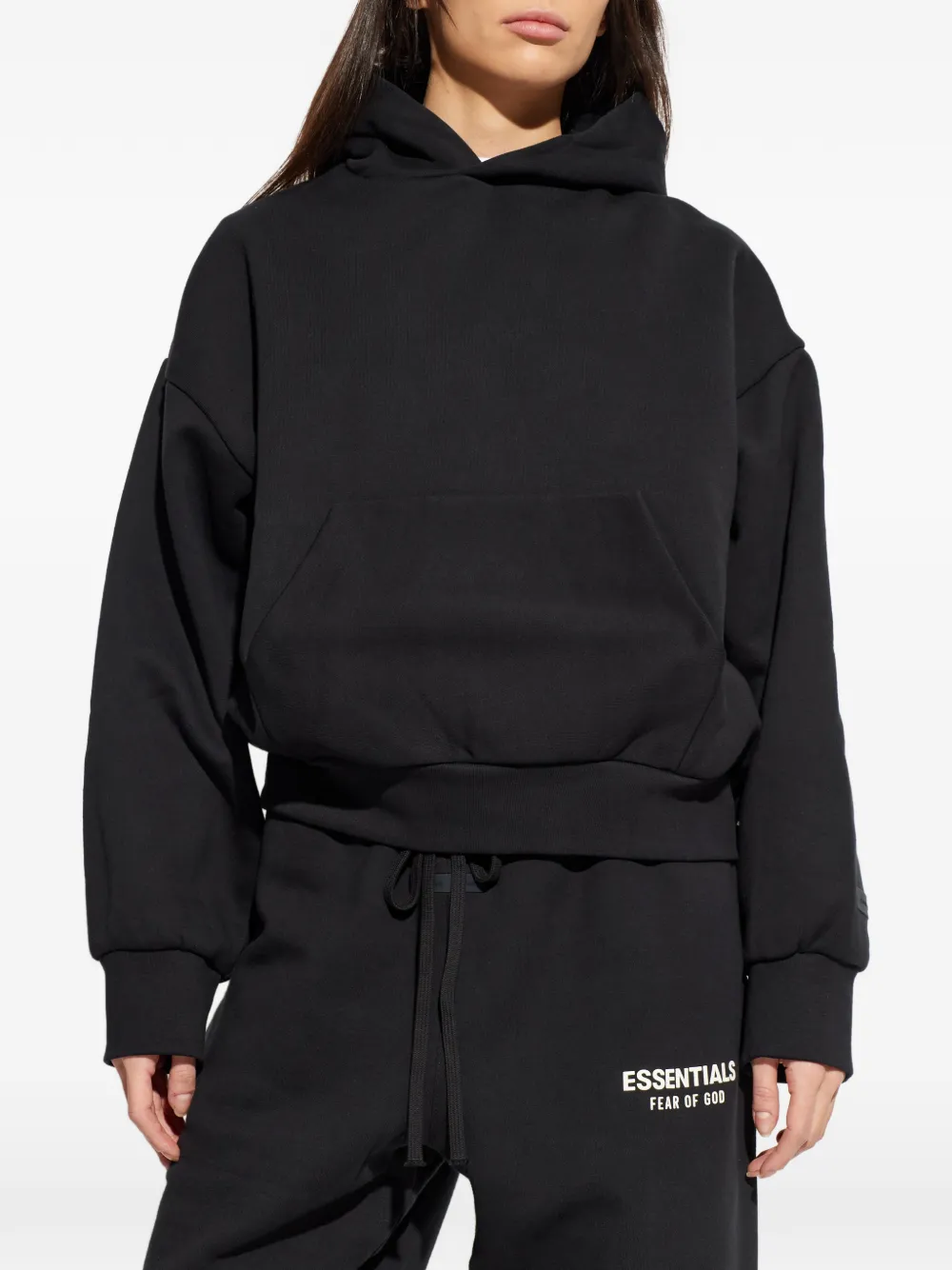FEAR OF GOD ESSENTIALS Jersey hoodie Zwart