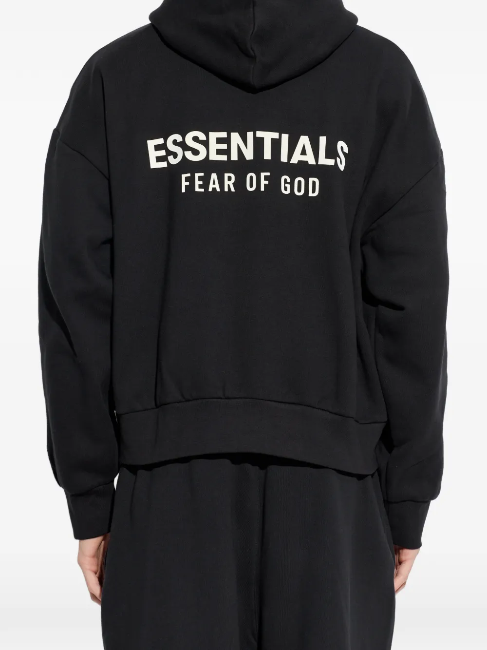 FEAR OF GOD ESSENTIALS Jersey hoodie Zwart
