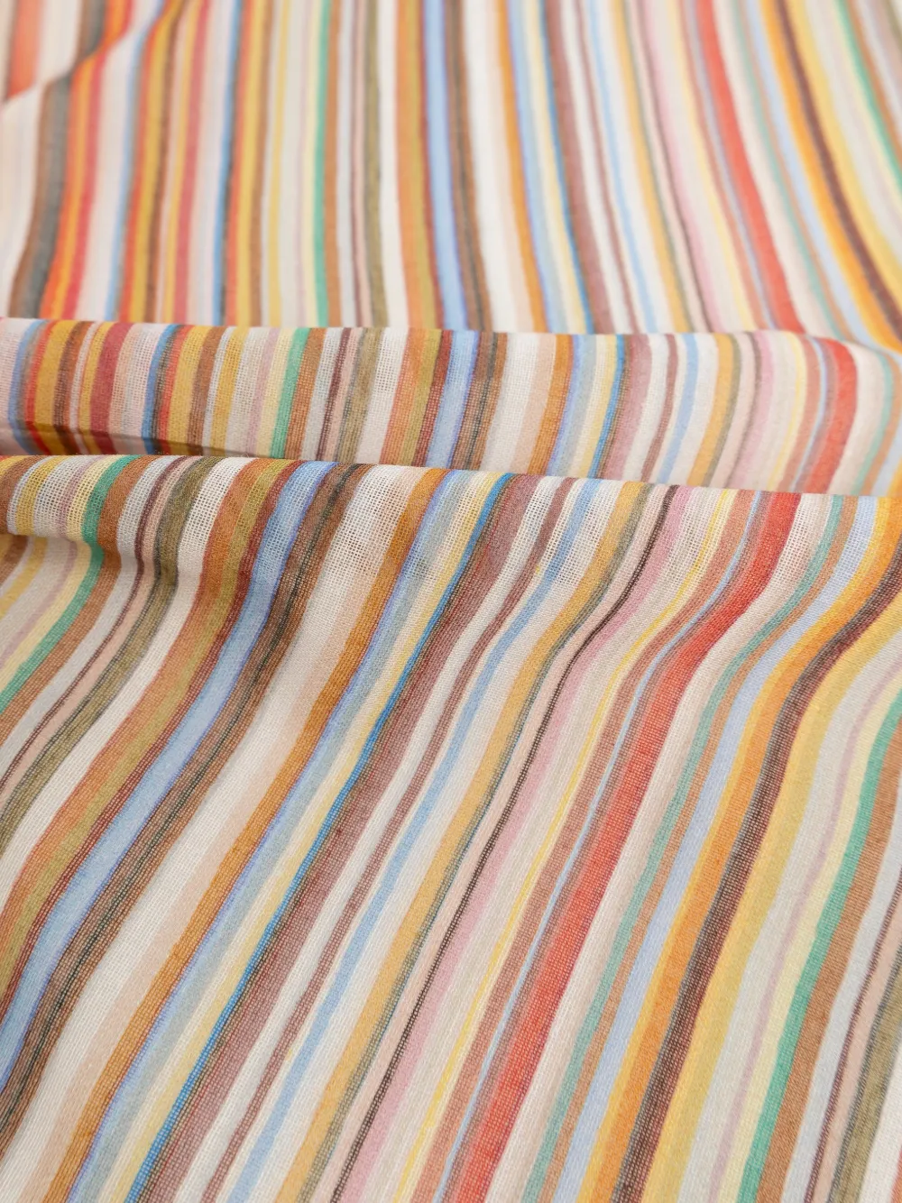  Paul Smith Signature Stripe Pocket Square - Neutrals 