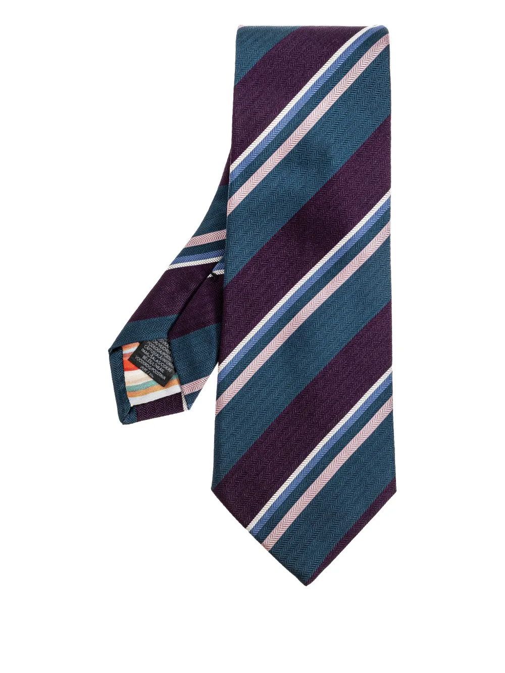 Paul Smith striped tie - Blu