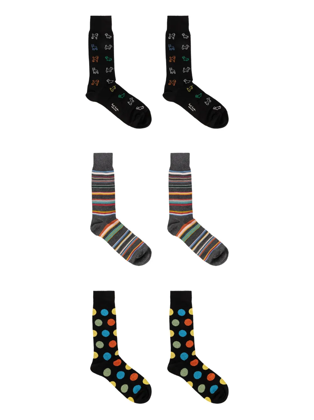 Paul Smith multi-pattern socks | Black | Image 1