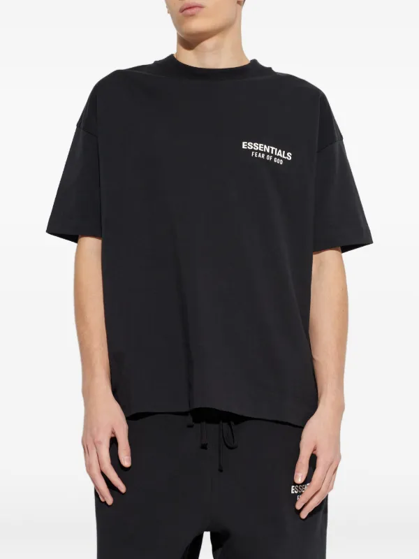 FEAR OF GOD ESSENTIALS logo-print T-shirt | Black | FARFETCH IN FEAR OF GOD ESSENTIALS logo-print T-shirt | Black | FARFETCH IN
