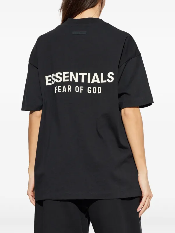FEAR OF GOD ESSENTIALS logo-print T-shirt | Black | FARFETCH IN