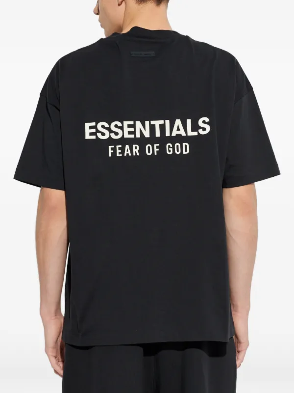 FEAR OF GOD ESSENTIALS logo-print T-shirt | Black | FARFETCH
