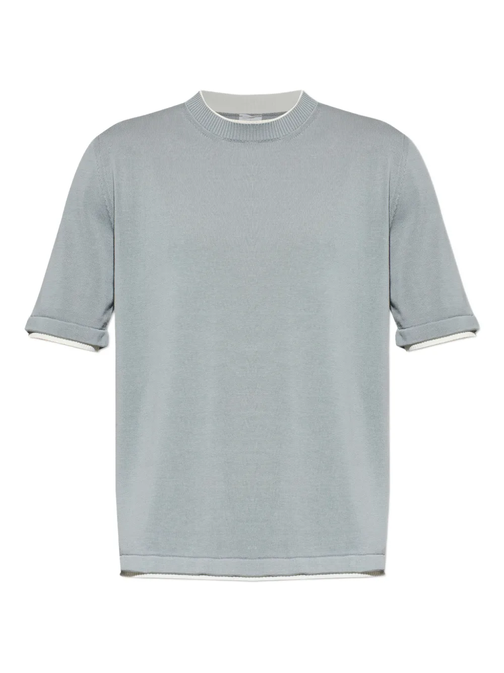Eleventy ribbed-knit T-shirt - Grau