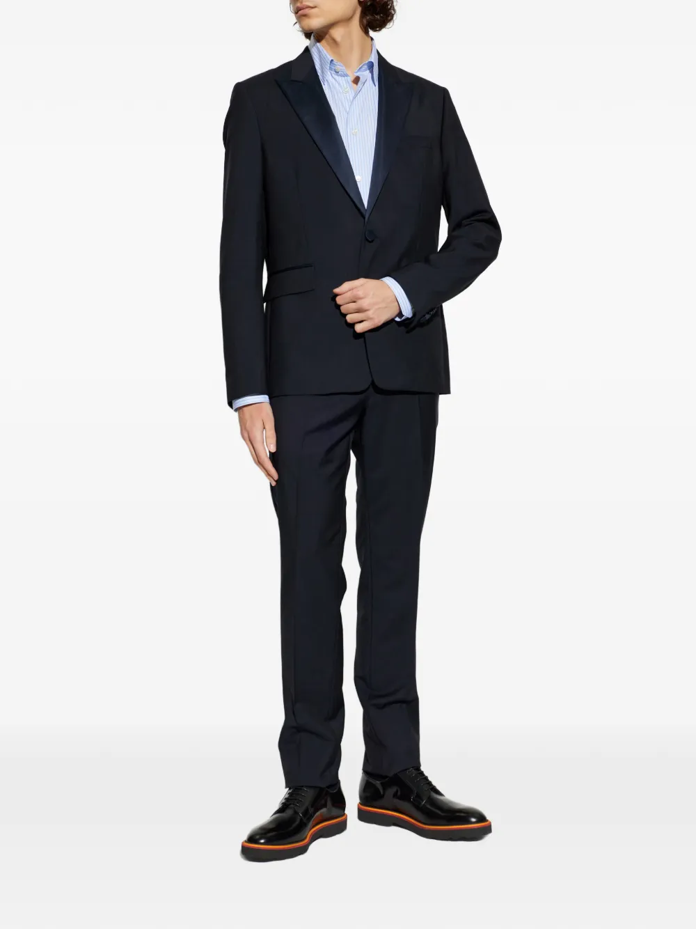  Paul Smith Shawl Collar Suit - Blue 