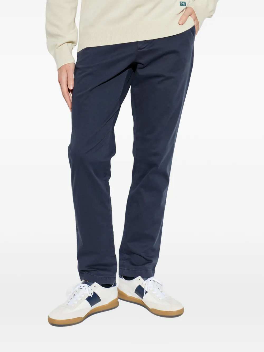 Buttoned Straight Jeans
