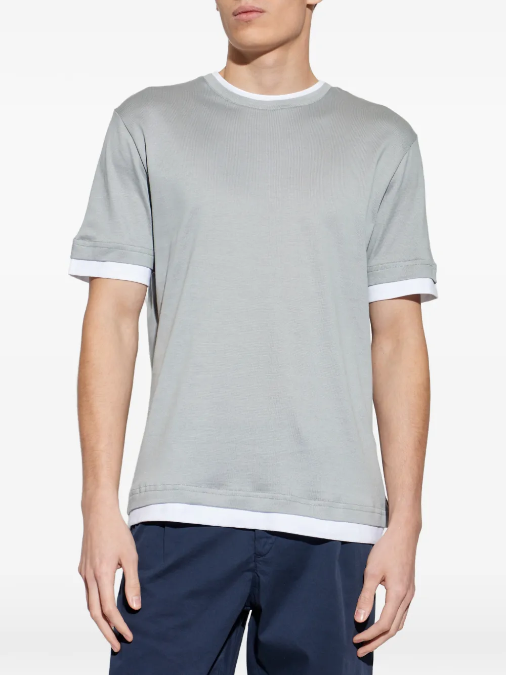  Eleventy Crew-neck T-shirt - Grey 
