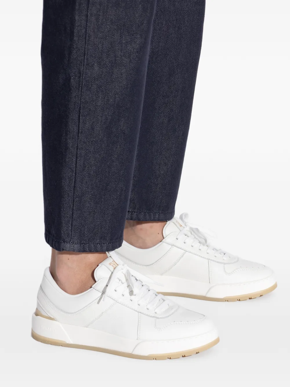 Max Mara Pumps met vlakken en veters Wit