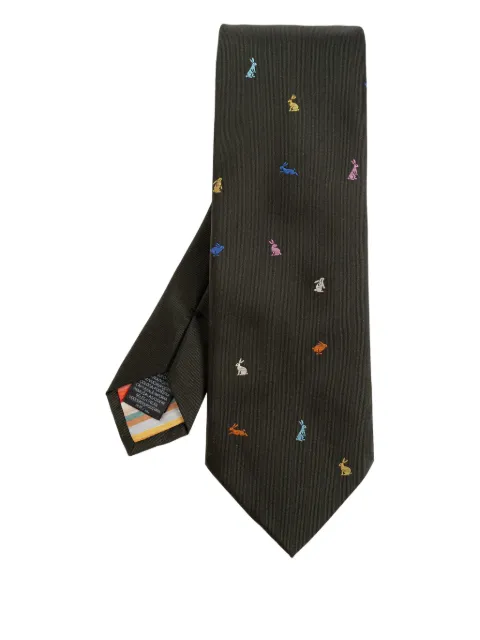 Paul Smith rabbit silk tie