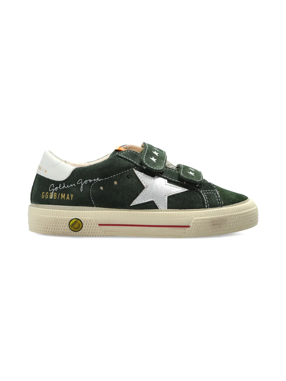 Golden Goose Kids star-applique sneakers - Groen
