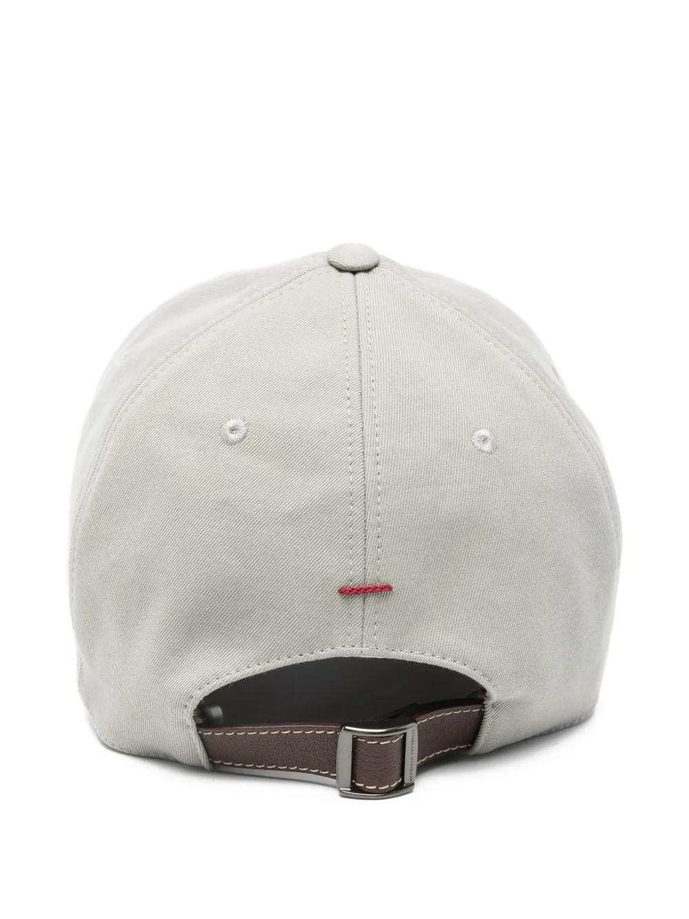 Brunello Cucinelli logo baseball cap - Grijs