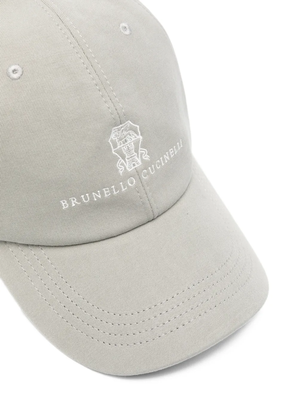  Brunello Cucinelli Logo Baseball Cap - Grey 
