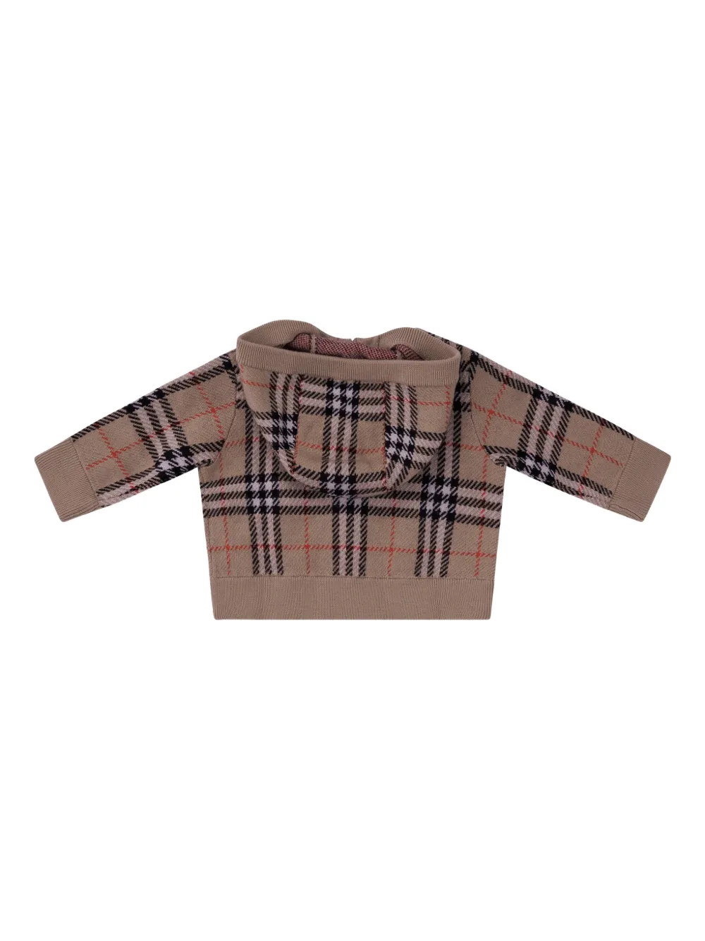  Burberry Kids Check-print Hoodie - Neutrals 