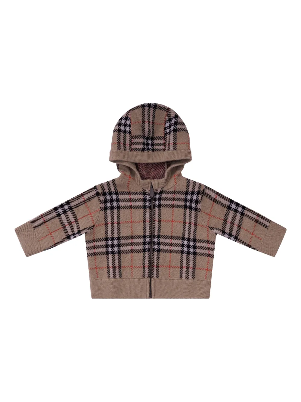 Burberry Kids check-print hoodie - Neutrals