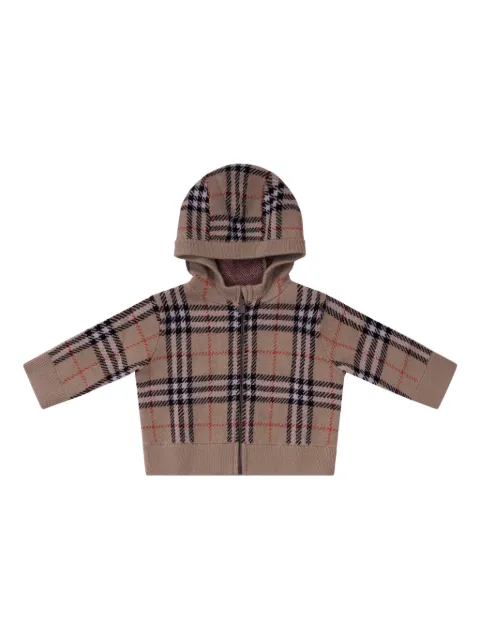 Burberry Kids check-print hoodie
