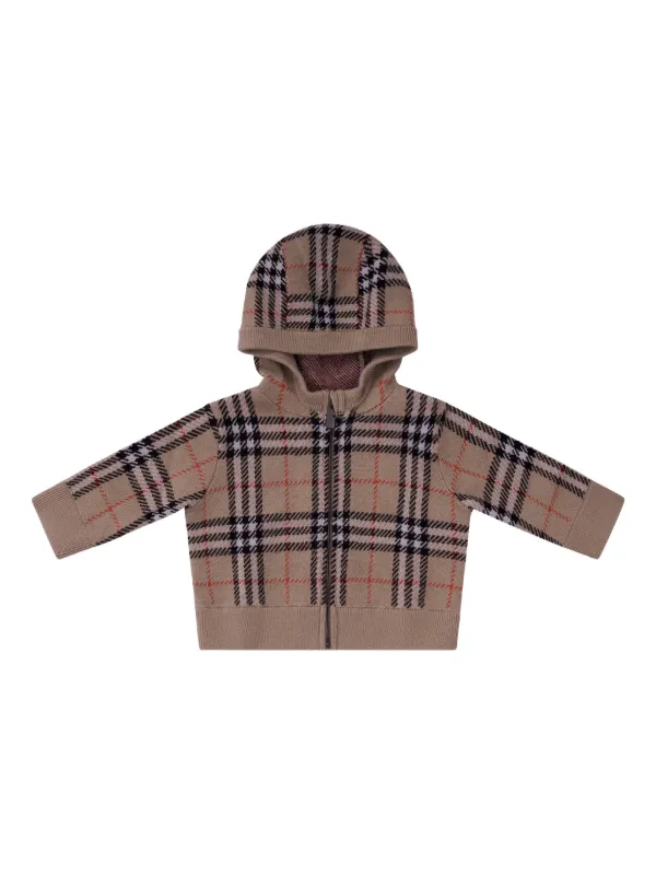 Burberry Kids チェック パーカー | ニュートラル | FARFETCH JP