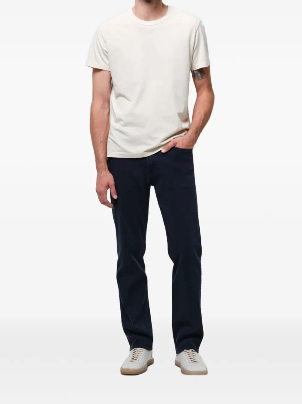 Citizens of Humanity T-shirt met ronde hals Beige