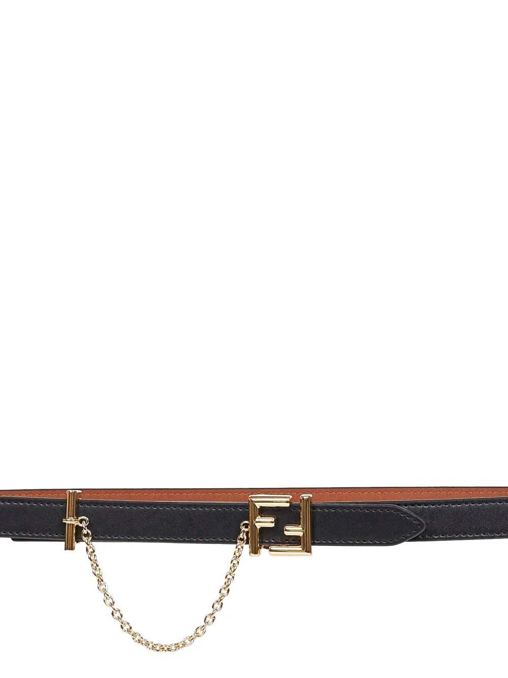 FENDI FF buckle chain belt - Zwart