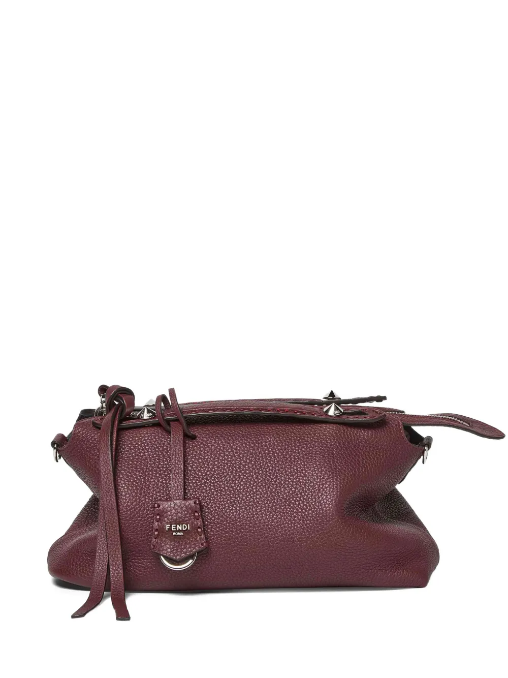 FENDI sac cabas en cuir à breloque porte-clés | rouge | Image 1