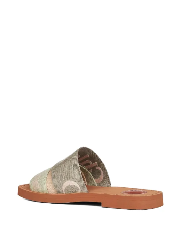 Chloé ウッディ サンダル | グリーン | FARFETCH JP