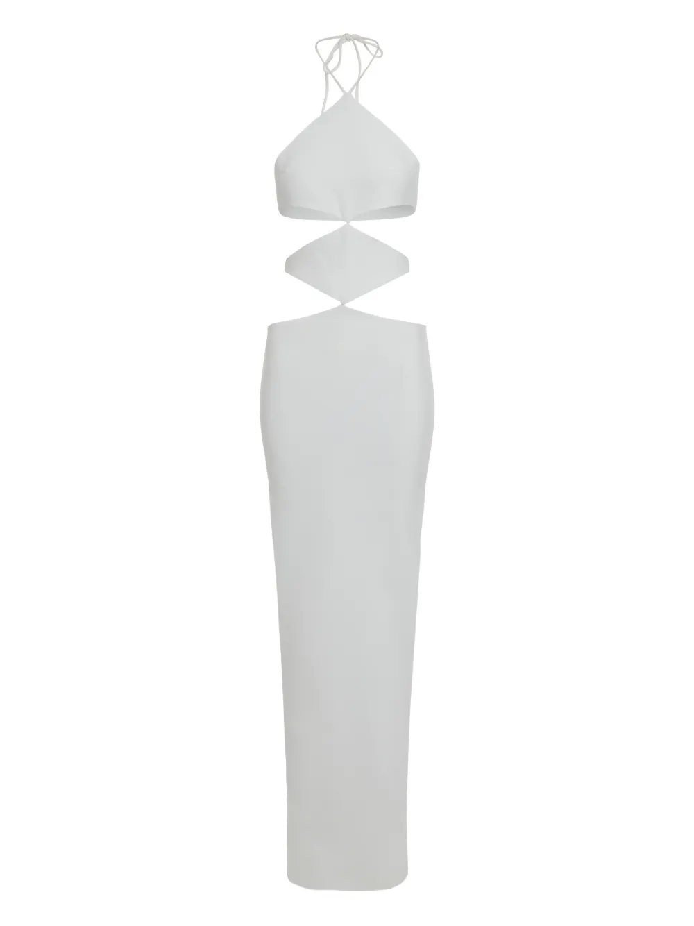 Mônot cut-out crepe maxi dress - Bianco