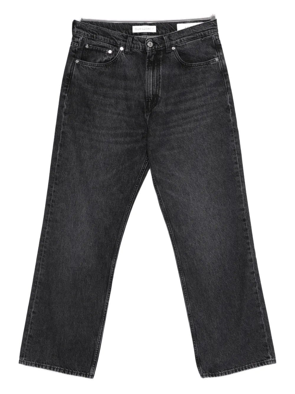 OUR LEGACY logo-patch jeans - Nero