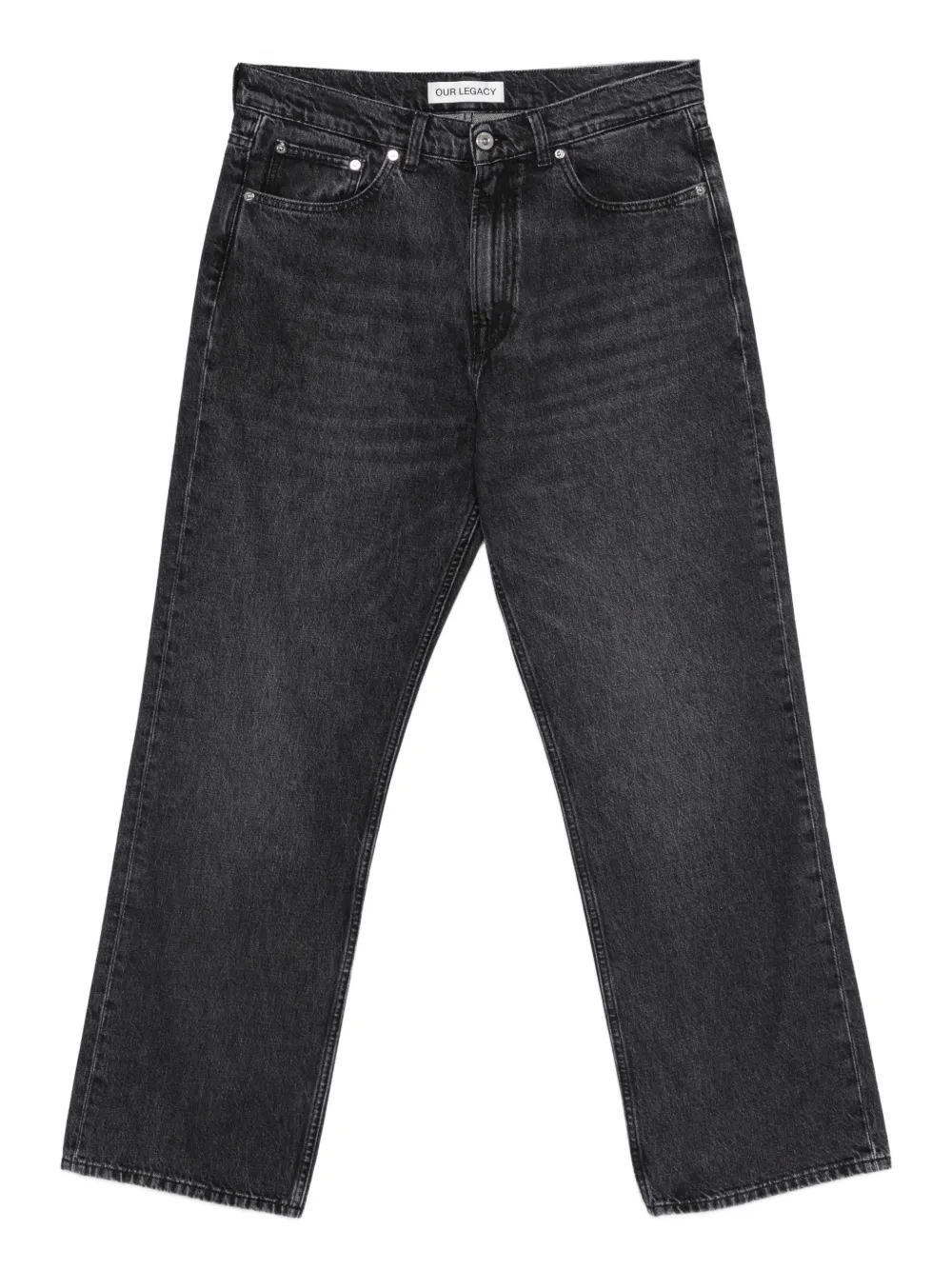OUR LEGACY logo-patch jeans - Nero