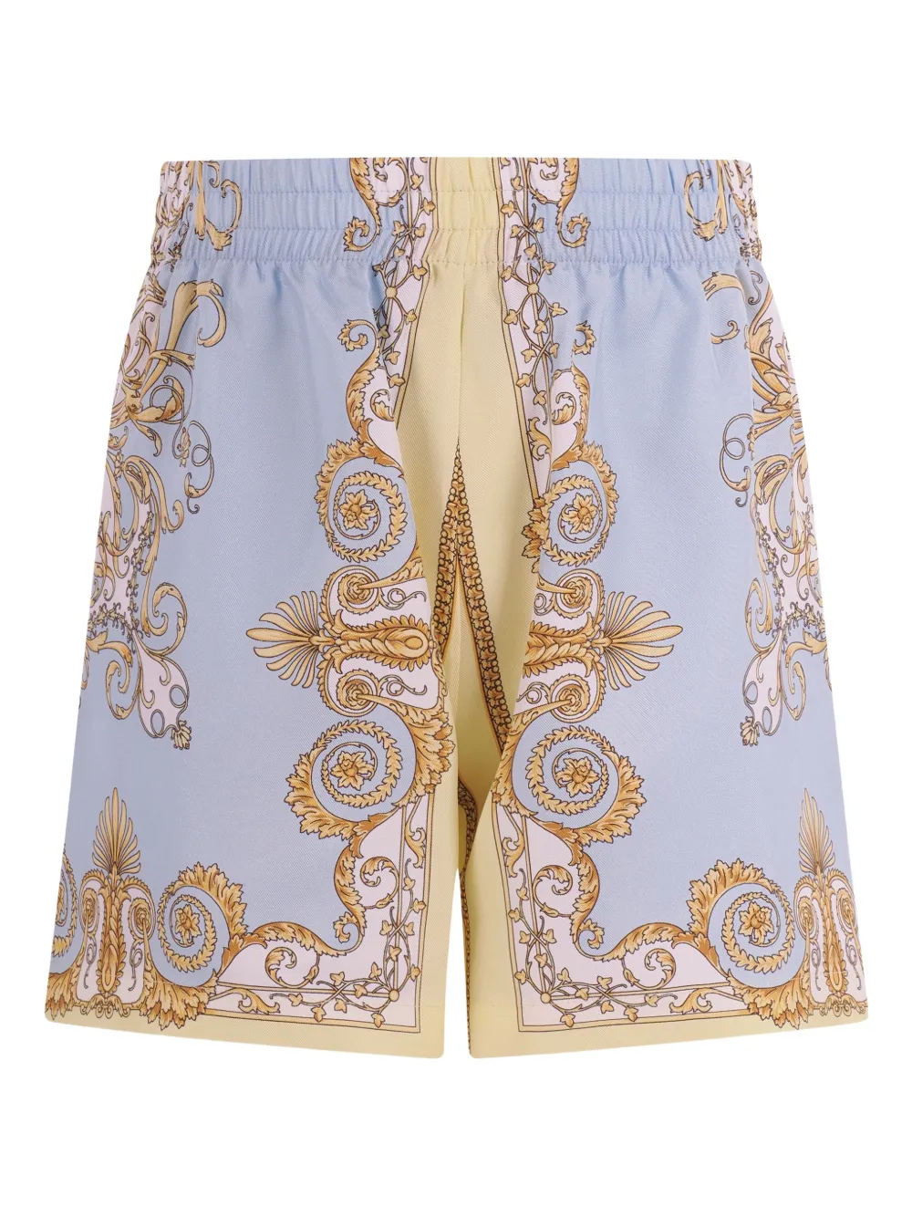 Versace Kids Shorts met barokprint Blauw