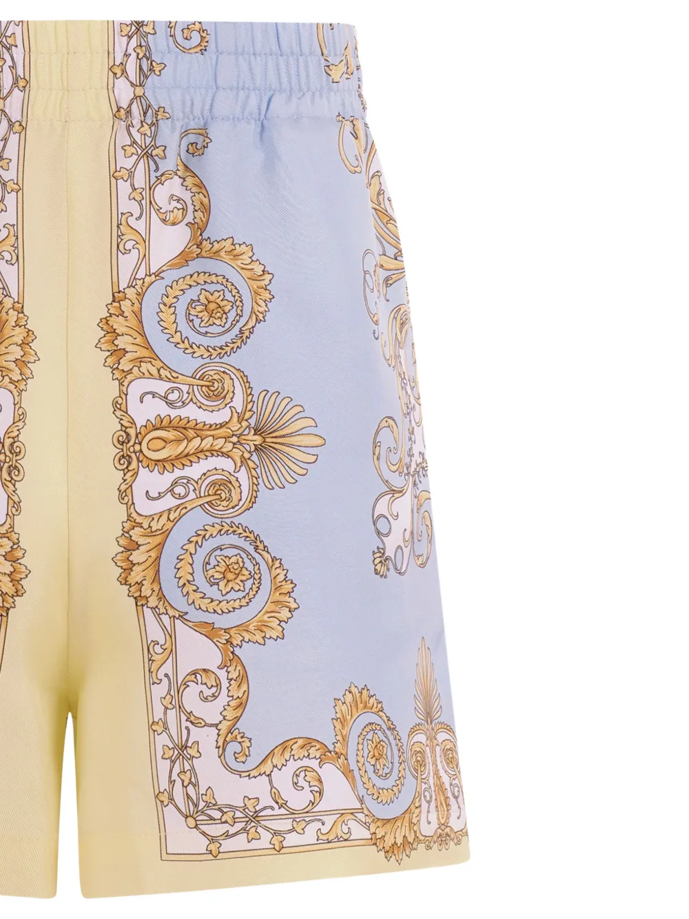 Versace Kids Shorts met barokprint Blauw