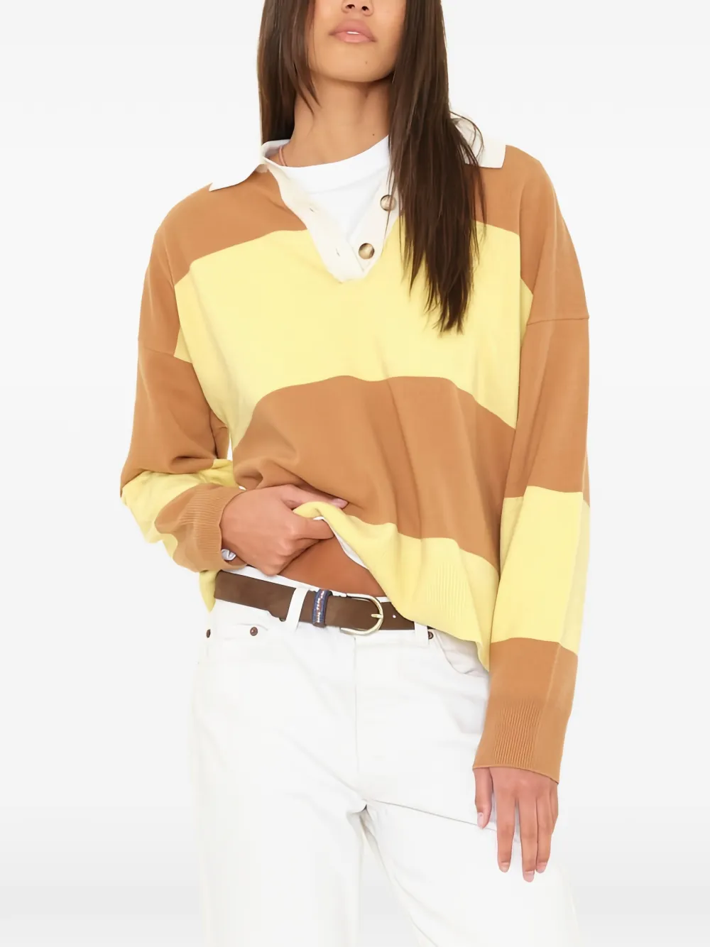 Xirena striped polo shirt - Bruin